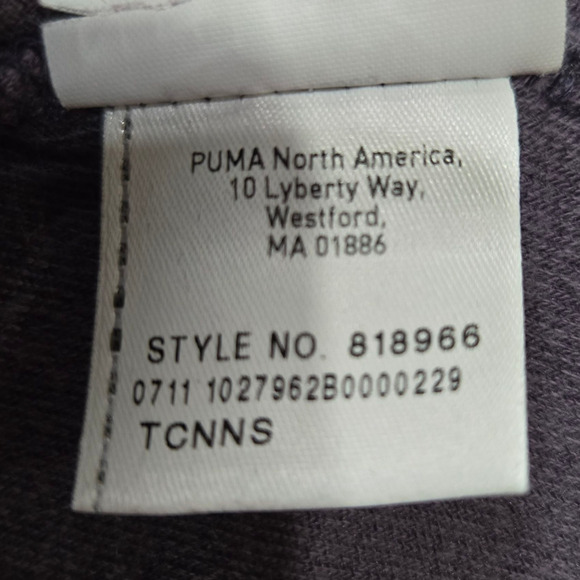 Y2K Puma Purple Velour Track Jacket Full Zip Logo Retro Sweater Size Medium - Picture 8 of 12